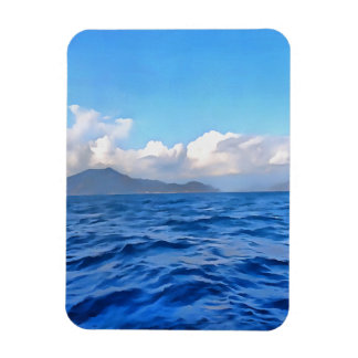Aegean Blue Marmaris Turquoise Coast Painting Magnet