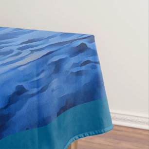 Aegean Blue Marmaris Turquoise Coast Painting Tablecloth