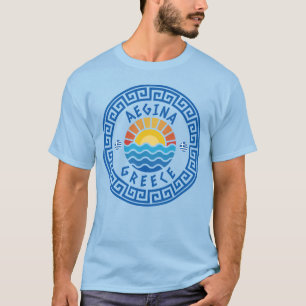 Aegina Island, Greece - Light Blue Men's T-Shirt