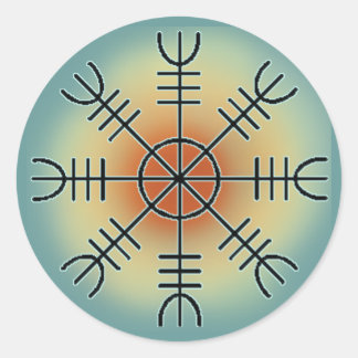 Ægishjalmr Classic Round Sticker