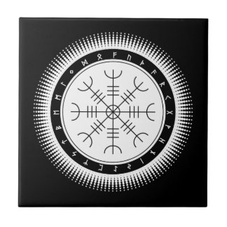 Aegishjalmr Halftone Ceramic Tile