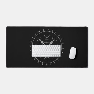 Aegishjalmr Runes Desk Mat