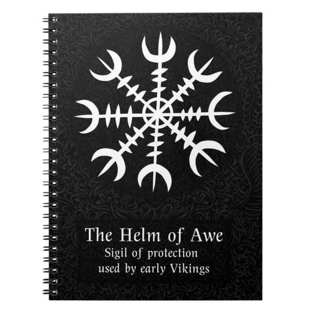 Ægishjálmr – Viking Helm of Awe Norse Protection Notebook (Front)