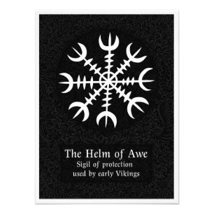 Ægishjálmr – Viking Helm of Awe Norse Protection Photo Print