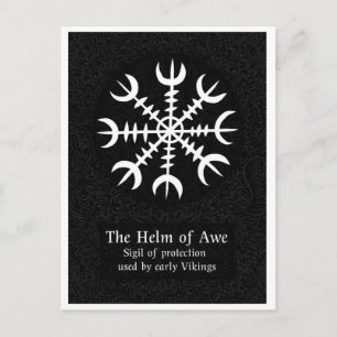 Ægishjálmr – Viking Helm of Awe Norse Protection Postcard