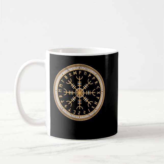 Aegishjalmur Helm Of Awe Coffee Mug (Left)