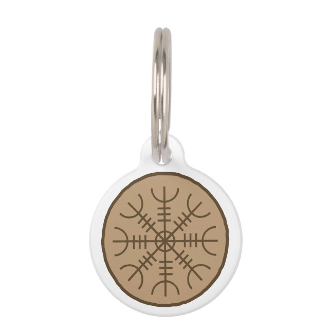 Aegishjlamr Stave Sigil Pet Tag (Front)