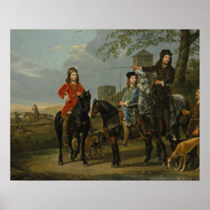 Aelbert Cuyp - Equestrian Portrait of Cornelis and Poster