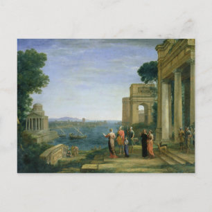 Aeneas and Dido in Carthage, 1675 Postcard
