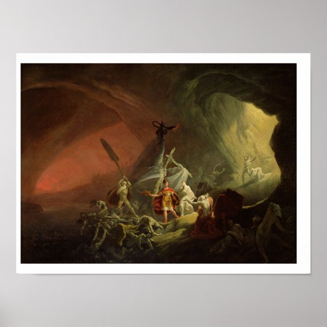 Aeneas and the Sibyl, c.1800 (oil on canvas) Poster (Front)