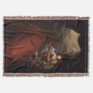 Aeneas and the Sibyl Old Masters Reproduction Throw Blanket