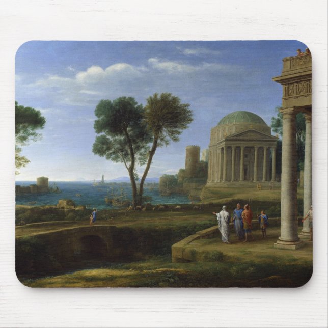 Aeneas in Delos by Claude Lorrain Mouse Mat (Front)