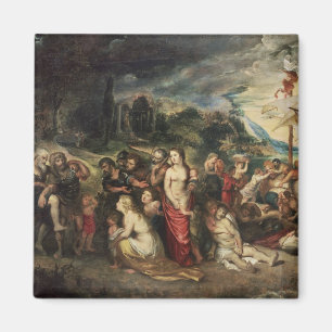 Aeneas prepares to lead the Trojans into exile Magnet