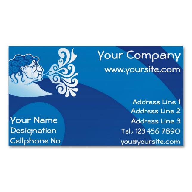 Aeolus Magnetic Business Card (Front)