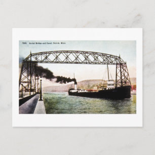 Aerial Bridge and Canal, Duluth, Minn. Postcard