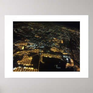 Aerial California Colour Photography Poster