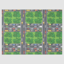 Aerial Cars and Buildings Series Design 6