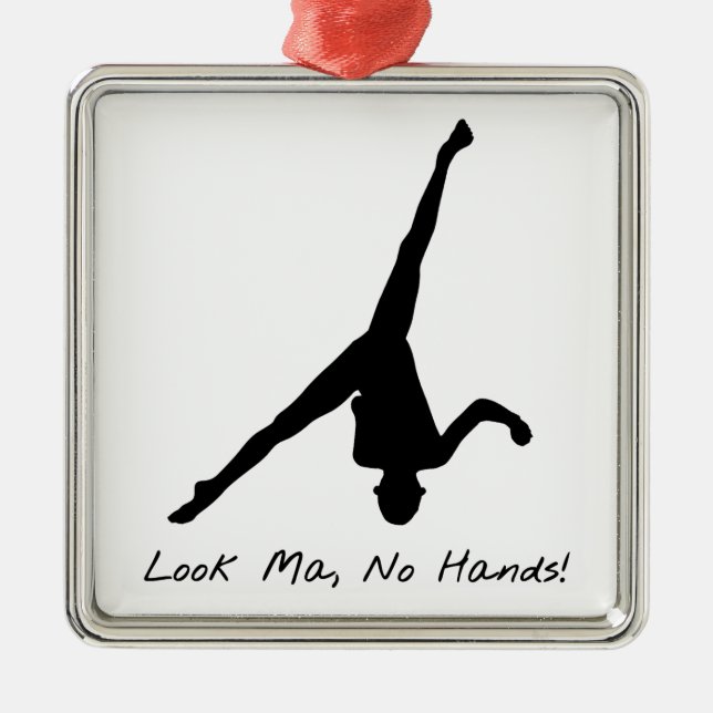 Aerial Cartwheel Gymnastics Metal Tree Decoration (Front)