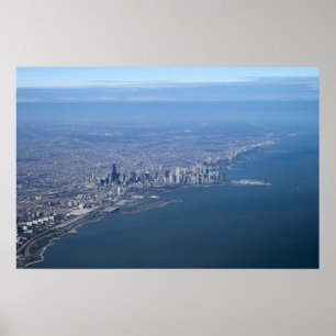 Aerial Chicago Poster