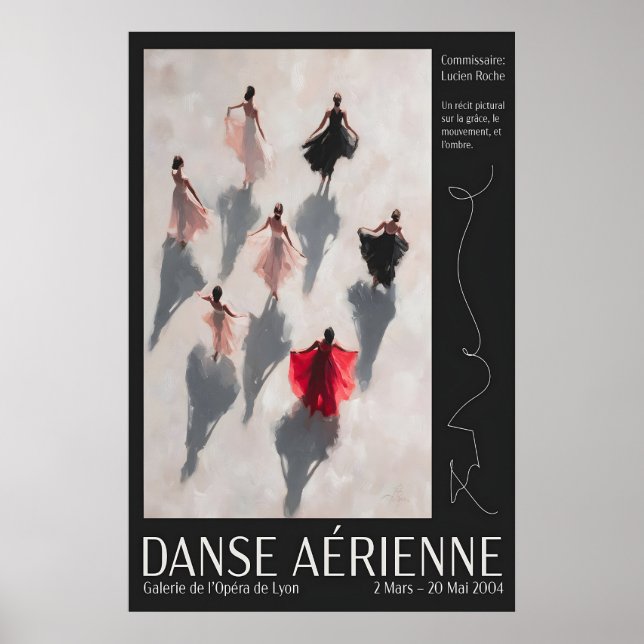 Aerial Dance Ensemble Poster - French Exhibition (Front)