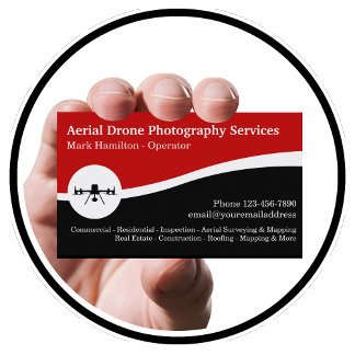 Aerial Drone Photography New Business Cards