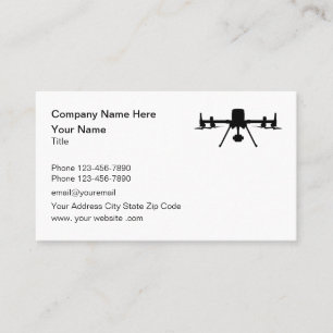 Aerial Drone Photography Videography Business Card