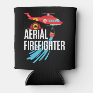 Aerial Firefighter Wildfire Firefighting Can Cooler