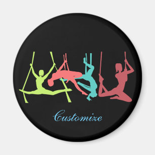 Aerial Fitness Poses Thunder_Cove Magnet