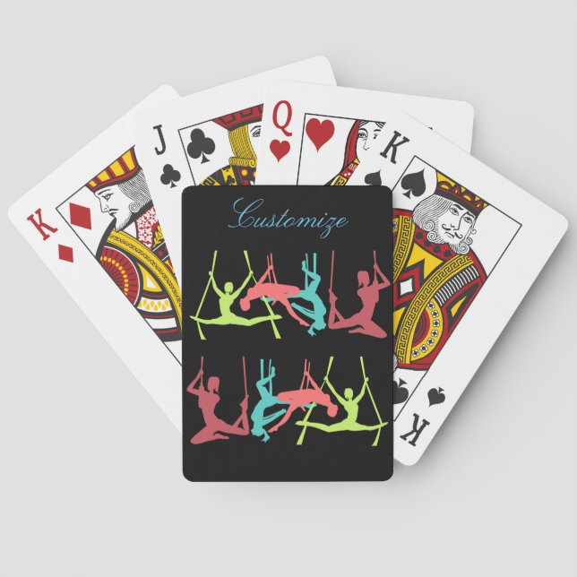 Aerial Fitness Poses Thunder_Cove Playing Cards (Back)
