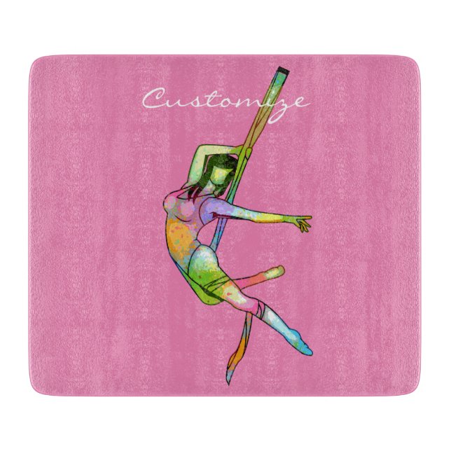 Aerial Fitness Yoga Thunder_Cove Cutting Board (Front)