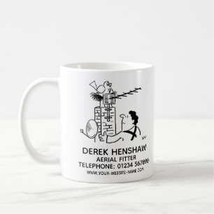 Aerial Fitter & Satellite Dish Fitter Promotional Coffee Mug