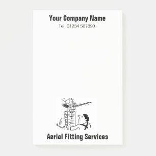 Aerial Fitting Services Cartoon Notes