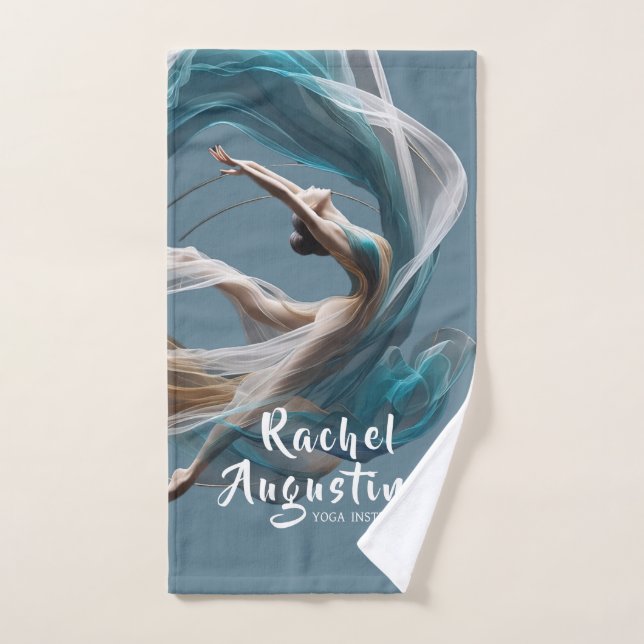 Aerial flying Air Yoga Instructor Pilates Fitness Bath Towel Set (Hand Towel)