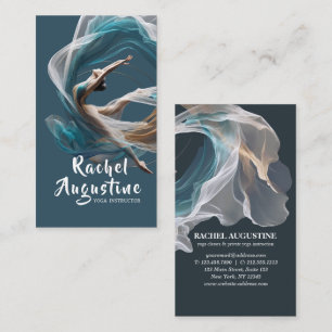 Aerial flying Air Yoga Instructor Pilates Fitness Business Card