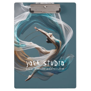 Aerial flying Air Yoga Instructor Pilates Fitness Clipboard