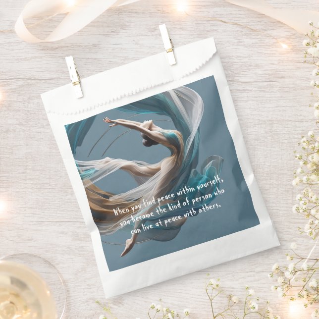 Aerial flying Air Yoga Instructor Pilates Fitness Favour Bags (Clipped)