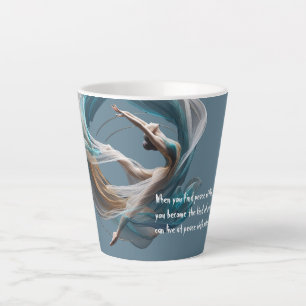 Aerial flying Air Yoga Instructor Pilates Fitness Latte Mug