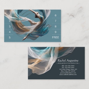 Aerial flying Air Yoga Instructor Pilates Fitness Loyalty Card