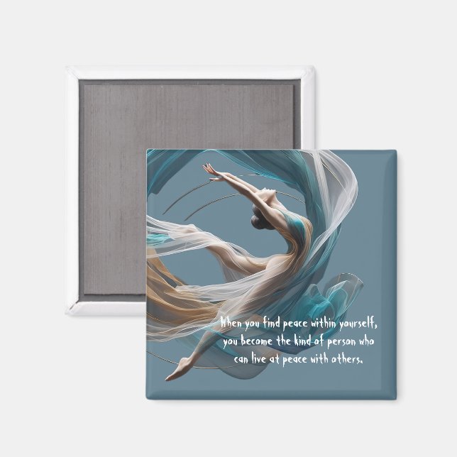 Aerial flying Air Yoga Instructor Pilates Fitness Magnet (Front/Back)