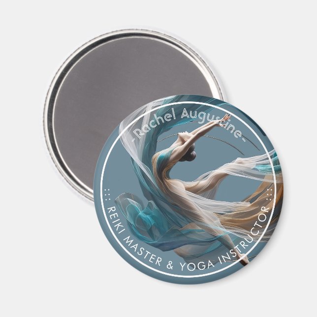 Aerial flying Air Yoga Instructor Pilates Fitness Magnet (Front/Back)