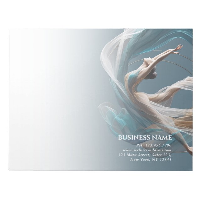 Aerial flying Air Yoga Instructor Pilates Fitness Notepad (Front)