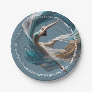 Aerial flying Air Yoga Instructor Pilates Fitness Paper Plate