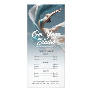 Aerial flying Air Yoga Instructor Pilates Fitness Rack Card