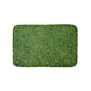 Aerial forest view, top view, copy space. bath mat