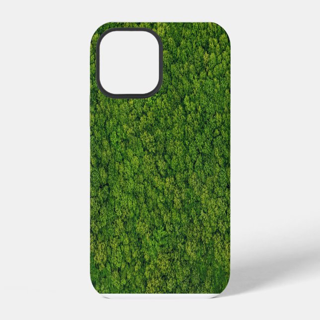 Aerial forest view, top view, copy space. iPhone case (Back)