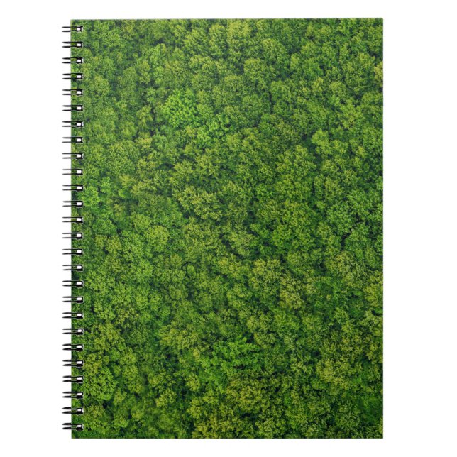 Aerial forest view, top view, copy space. notebook (Front)