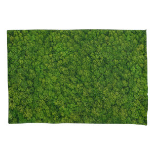 Aerial forest view, top view, copy space. pillowcase