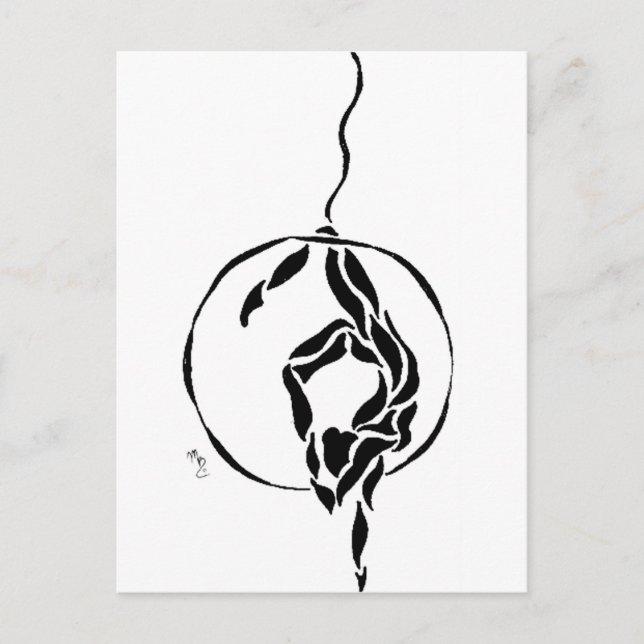 Aerial Hoop Foot to Head Postcard (Front)