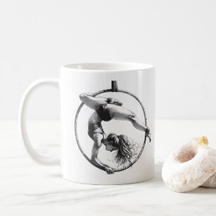 Aerial Hoop Lyra Customisable Name Coffee Mug