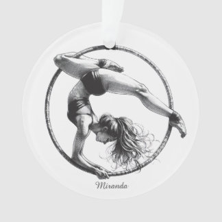 Aerial Hoop Lyra Name Ornament